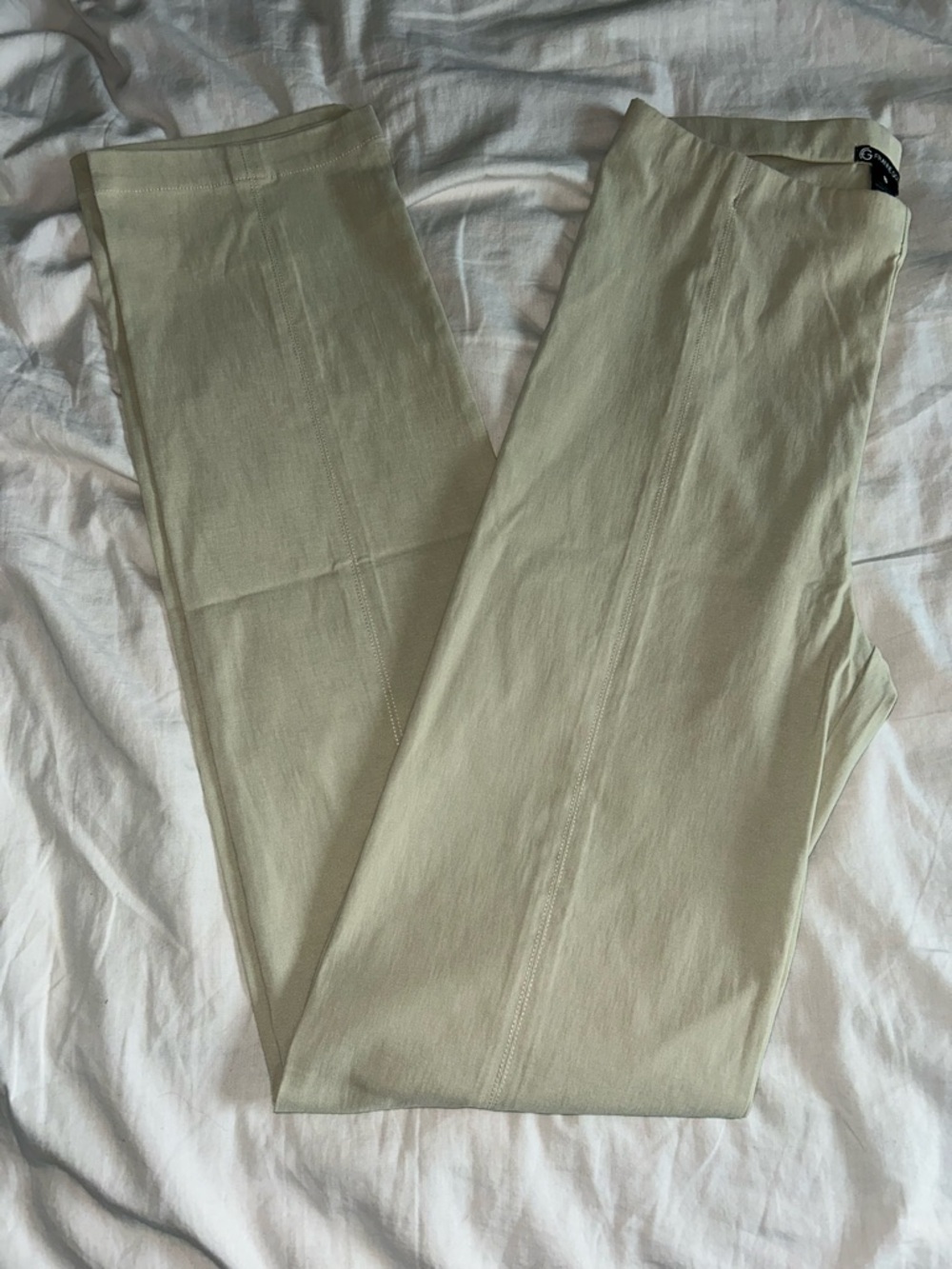NEW Franne Golde Classic Tall Lite Instant Tummy Tuck Khaki Pants Sz 8